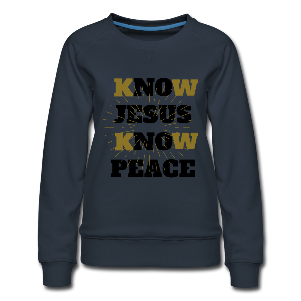 KNOW JESUS Sweatshirt - navy
