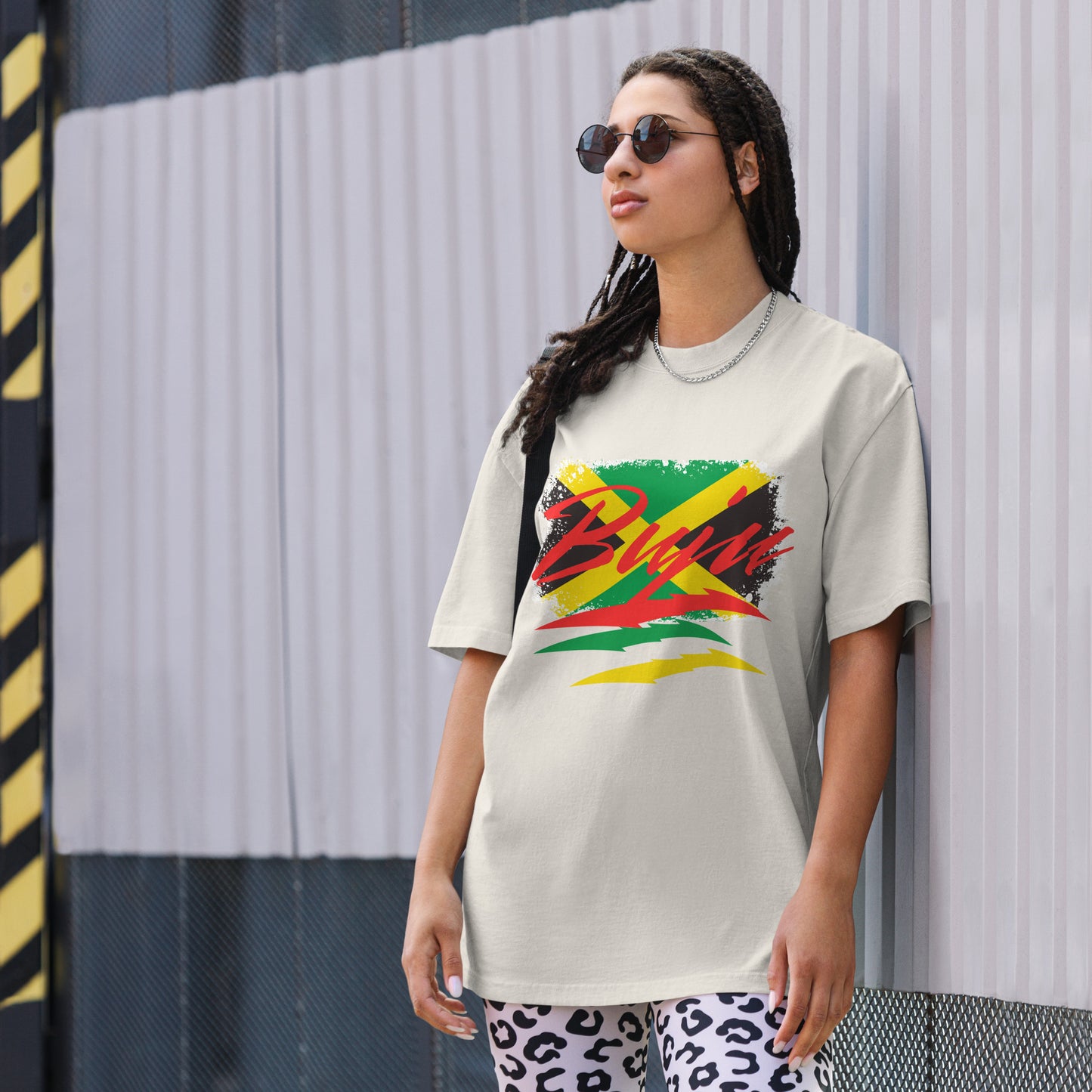 BUJU Oversized faded t-shirt