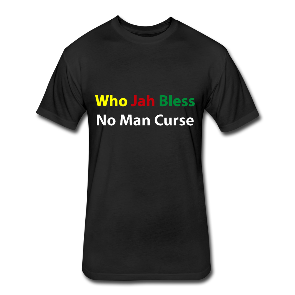 Fitted JAH BLESS Tees - black