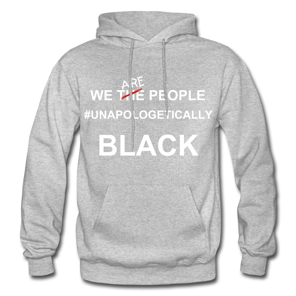 Unapologetically BLACK Hoodie - heather gray