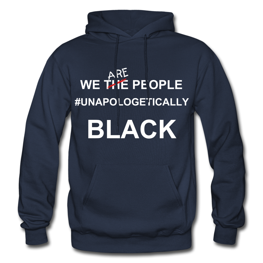 Unapologetically BLACK Hoodie - navy