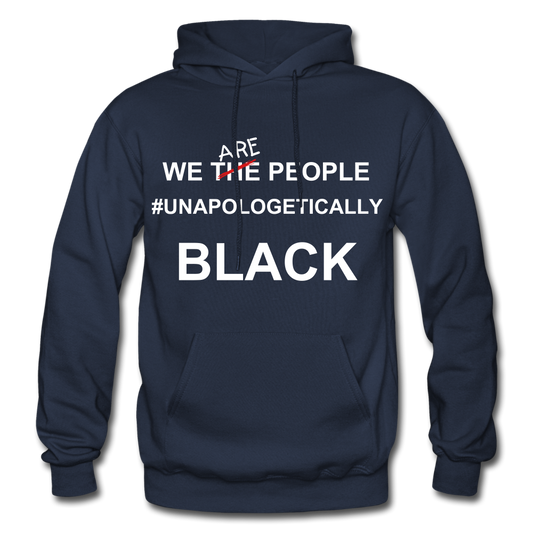 Unapologetically BLACK Hoodie - navy