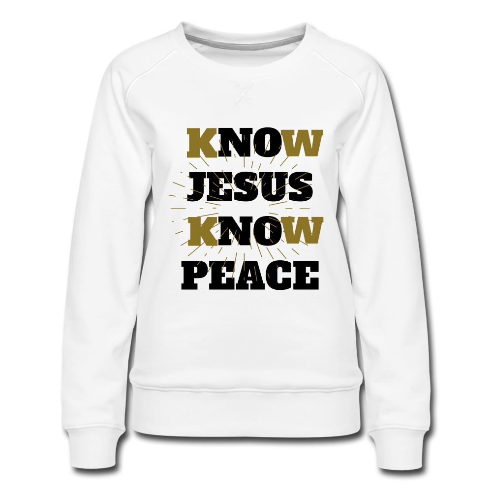 KNOW JESUS  Sweatshirt - white