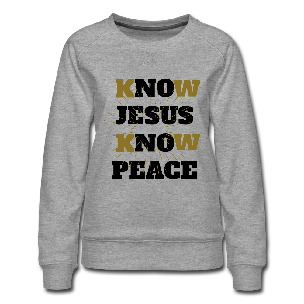 KNOW JESUS  Sweatshirt - heather grey