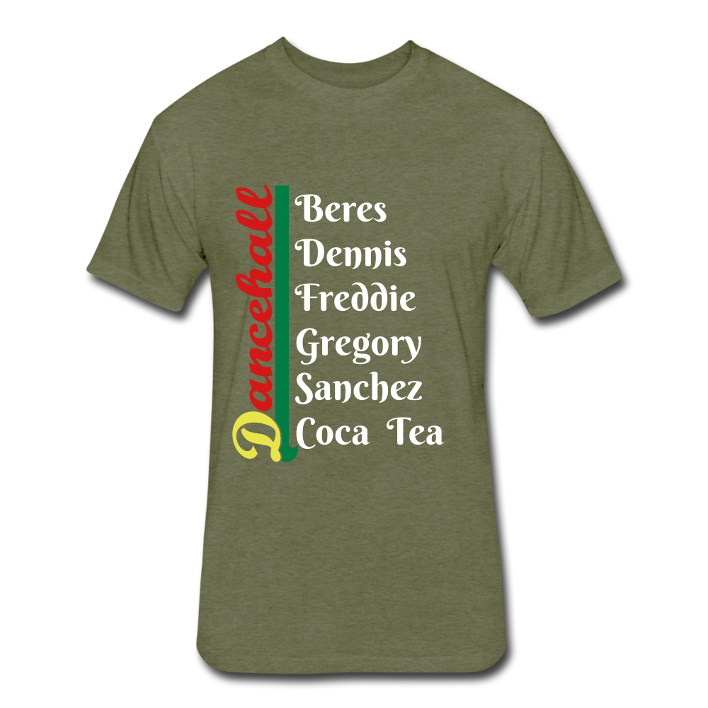 Jamaican Dancehall Singers Tee - heather military green