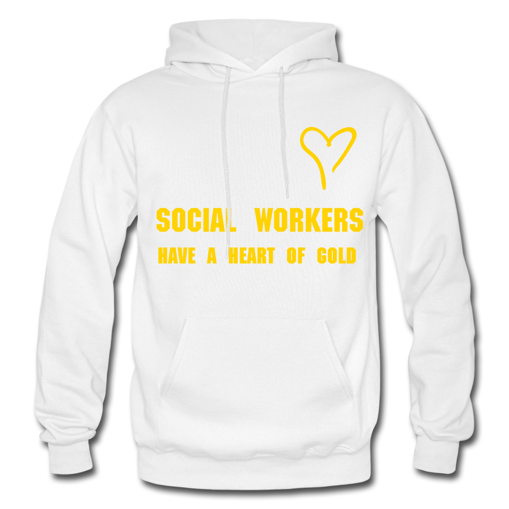 SOCIAL WORKER GOLD  Hoodie - white