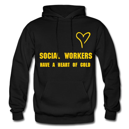 SOCIAL WORKER GOLD  Hoodie - black