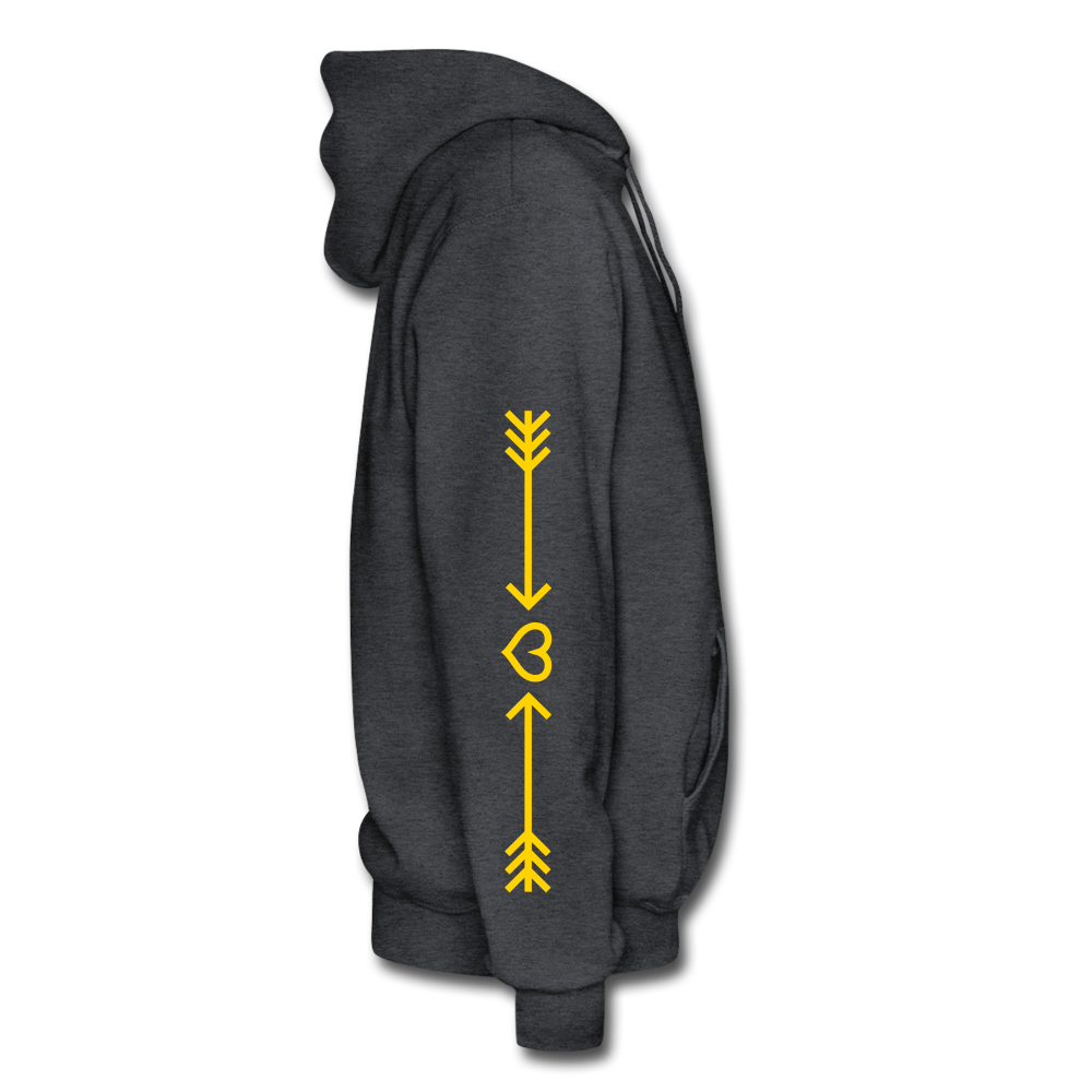 SOCIAL WORKER GOLD  Hoodie - charcoal grey