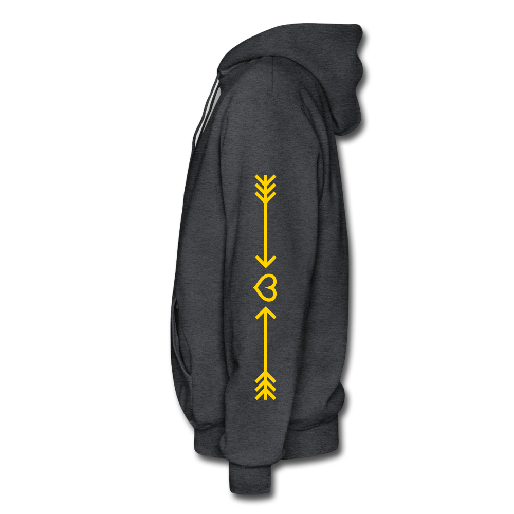 SOCIAL WORKER GOLD  Hoodie - charcoal grey