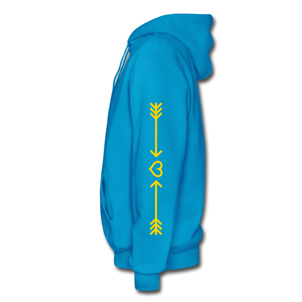 SOCIAL WORKER GOLD  Hoodie - turquoise