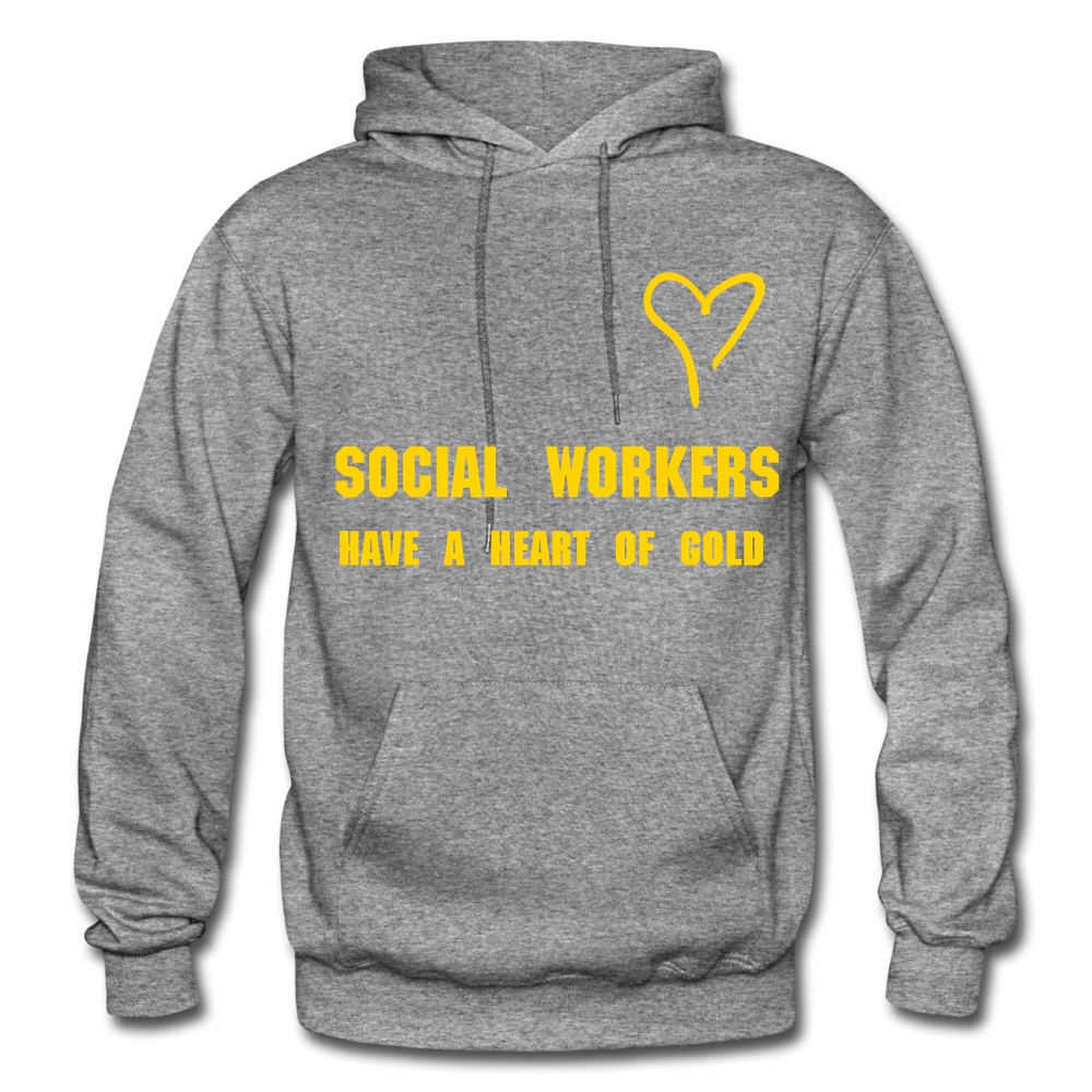 SOCIAL WORKER GOLD  Hoodie - graphite heather